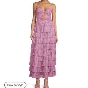 New with tags. Size 4. Gianni Bini cut-out tiered dress